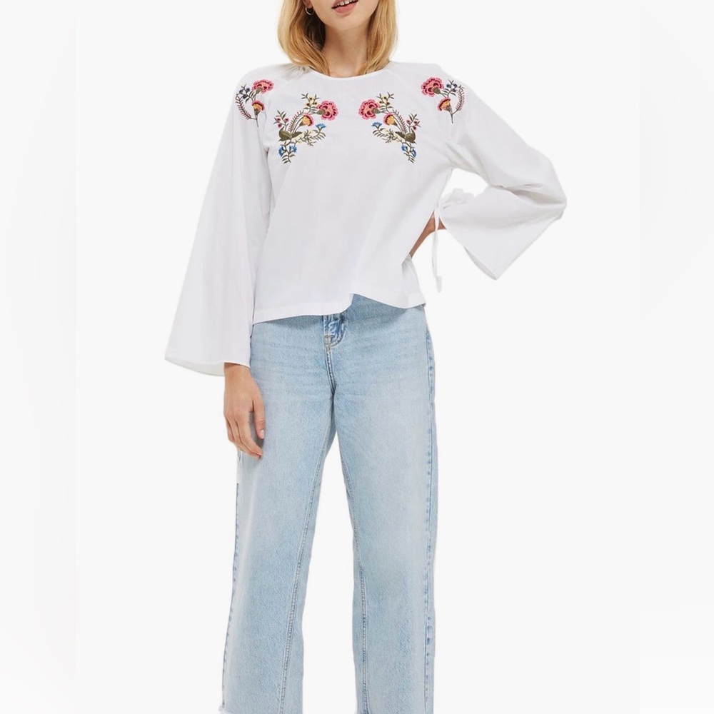 Topshop Embroider top